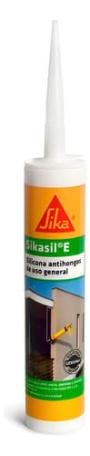 Sellador De Silicona Sika Sikasil E Transparente En Cartucho 300ml