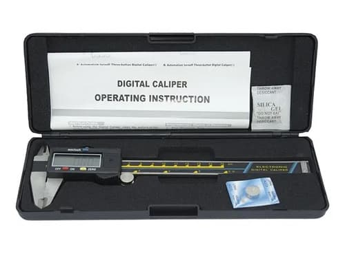 Calibre Digital Profesional De Acero Inoxidable De 150 Mm Con Funda