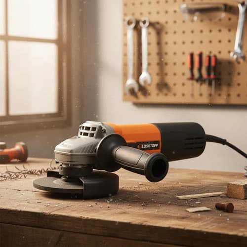 Amoladora Angular 125mm Eléctrica 850w Lusqtoff Aml850-9 Naranja 50 Hz