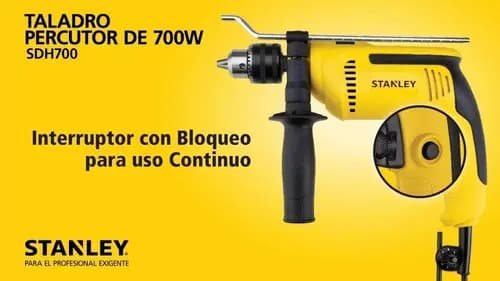 Taladro Percutor 700w Profesional Stanley Sdh700 Color Amarillo Frecuencia 50