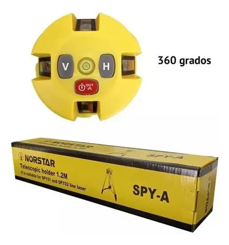 Nivel Laser Autonivelante 360, 5 Lineas, Diodo Verde, TriPod