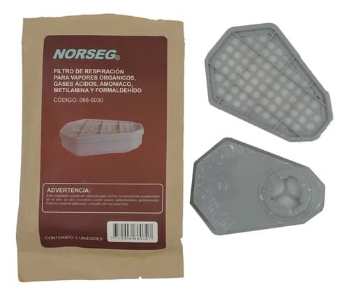 Pack De Filtros Norseg Para Máscara De Protección Contra Amoníaco Y Metilamina