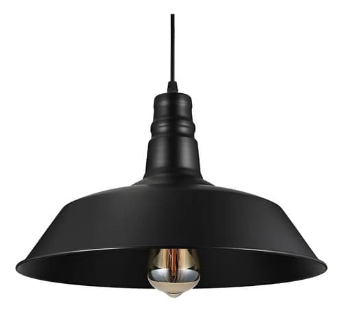 Lampara Vintage Colgante Negra