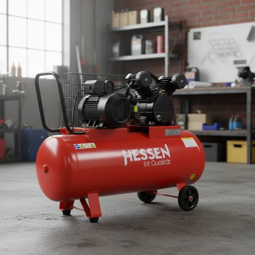 Compresor Hessen 200 Litros 2hp Monofasico Profesional