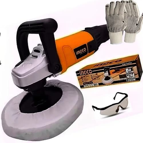 Pulidora Industrial 1400w Ingco Ap14008 Naranja Claro