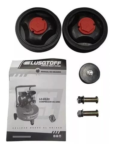 Compresor De Aire Eléctrico Portátil Lüsqtoff Lc-0122 24l 1hp Naranja 50 Hz Monofásica