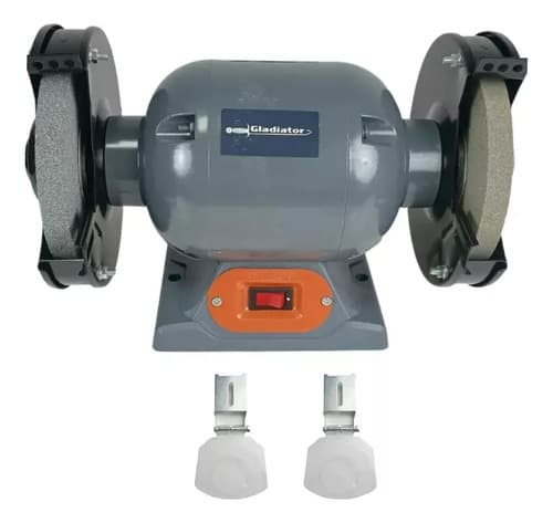 Amoladora De Banco 6 Pulgadas 250w Gladiator Ab406/2/220/50 Gris 50 Hz