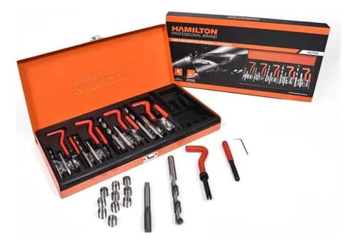 Juego Kit Insertos De Rosca 131 Piezas Aut29 Hamilton Color Naranja