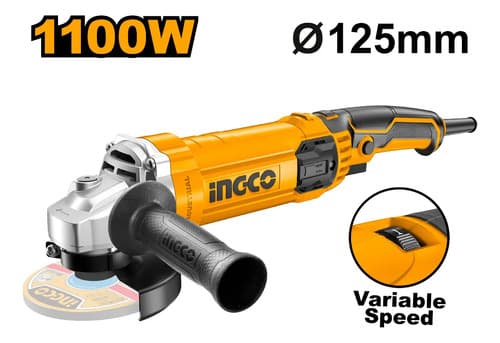 Amoladora Angular 4½ Ingco Ag1100385 1100w 12000rpm  Amarillo 50/60hz