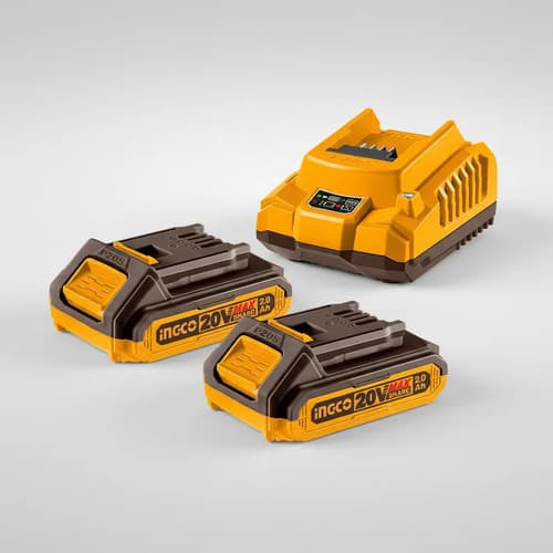 Combo 2 Baterías 20 V 2 A + Cargador Ingco Ufbcpk1222