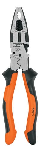 Pinza Multiuso 8 Electricista, Comfort Grip, Truper 103012