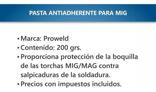 201331 Pasta Antiadherente Antisalpicadura Mig Soldar