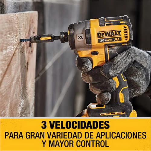 Atornillador De Impacto Dewalt Dcf887m2-b2 1/4 Sin Carbones Color Amarillol