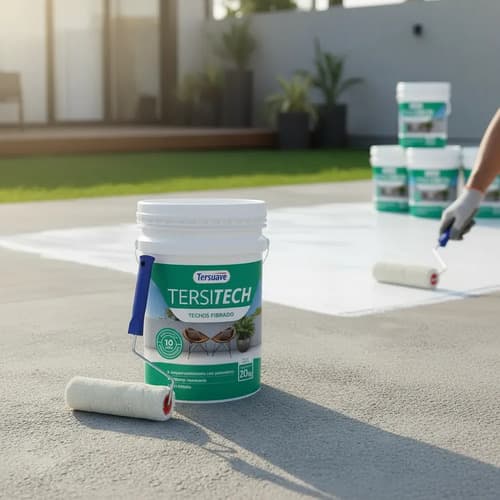Membrana Impermeabilizante Tersitech Transito 20 Kg Blanco Mate