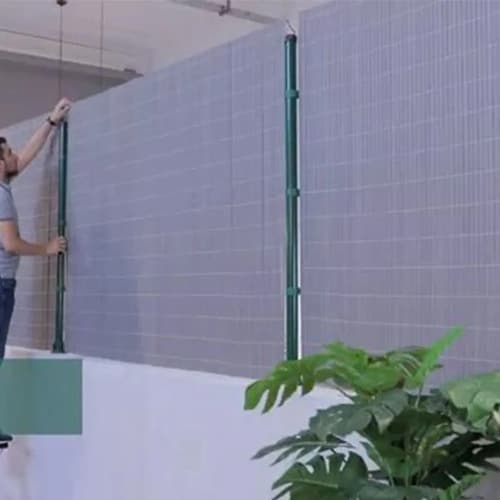 Cerco De Pvc 1.80 Mt X 3 Mt  Jardín Color Verde Verde