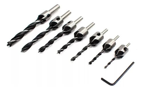 Mecha 7 Piezas Avellanadora Cilindrica Para Madera Lh-3005