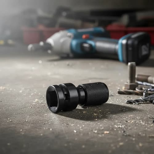 Adaptador Para Llave De Impacto 1/2'' A 1/4 Hembra Hexagonal Negro