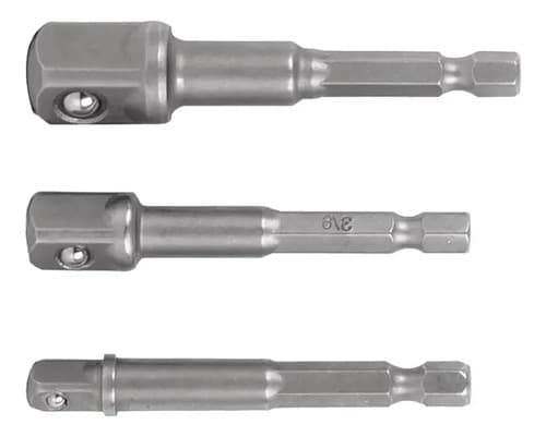 Adaptador Para Atornillador Destornillador Taladro A Tubos/vasos - 1/4 3/8 1/2