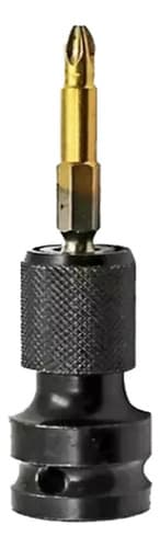 Adaptador De Impacto Hexagonal De 1/2  Cuadrado A 1/4  Para Brocas Shopadpesca