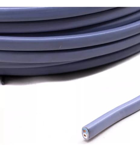 Cable Superplastico 2x1 Mm Diors X 100 Metros Gris