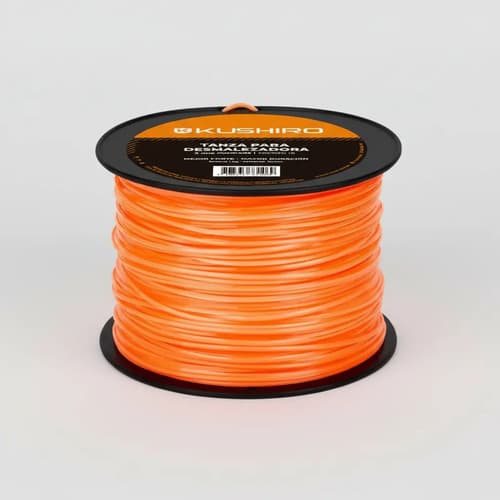Rollo Tanza Nylon Desmalezadora 3 Mm Cuadrada 1kg Reforzada Color Naranja