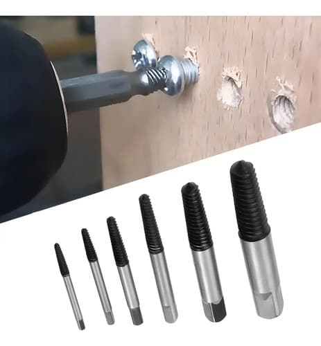 Kit 6 Contra Macho Extractor De Tornillos Ingco Ase106