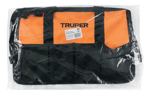 Maleta Flexible Portaherramienta De 18 . Truper Male-18 Negro Y Naranja Negro/naranja