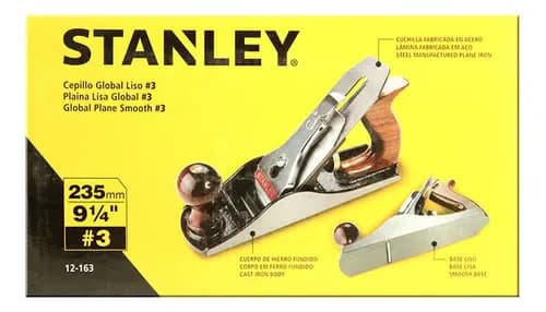 Cepillo Carpintero Pesado Madera Stanley De Mano Nro 3
