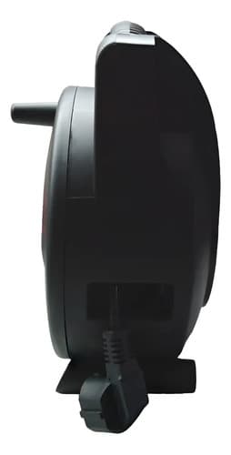 Alargue Carrete Enrollador 10 Metros - 4 Tomas Shucko Vivion Negro