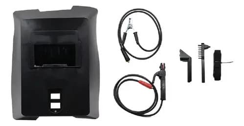 Equipo De Soldar Inverter Mma 140a + Careta Y Accesorios Gdx Gris