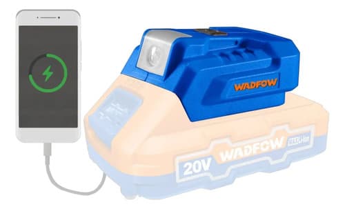 Cargador Inalambrico Usb De Baterias 20v - Wucp118 -smf Color Azul