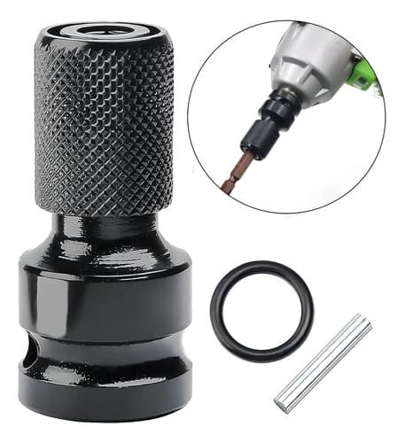 Adaptador De Impacto Hexagonal De 1/2  Cuadrado A 1/4  Para Brocas Shopadpesca