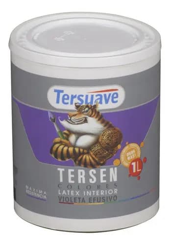 Latex Interior Tersen Mate 1 Litro Tersuave Color Violeta