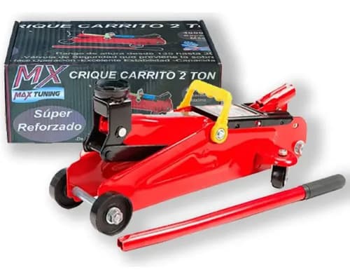 Crique Gato Hidráulico Max Tuning Carrito 2 Toneladas Con Válvula De Seguridad