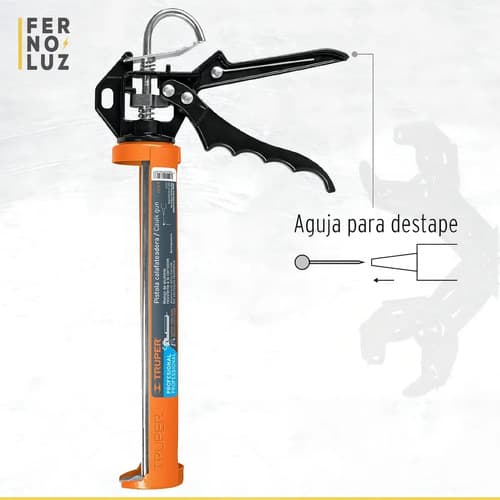 Pistola Aplicadora Para Cartucho Silicona 280ml Truper 10280