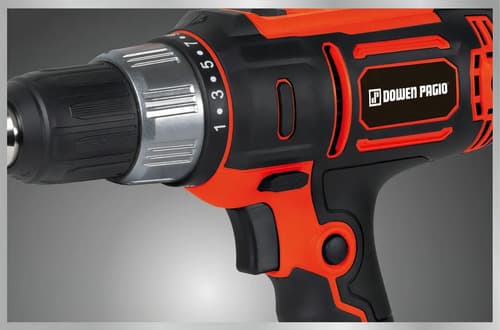Taladro Atornillador Eléctrico De 13mm Dowen Pagio 9993801 400w Con Caja De Cartón 50 Naranja 50 Hz