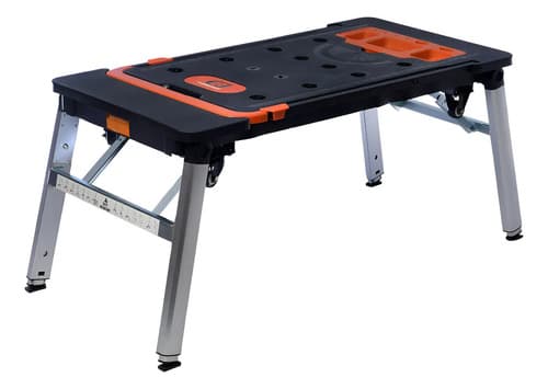 Banco Trabajo Convertible Lusqtoff Btcl7-8 Mesa Carro Caballete 7en1 Negro