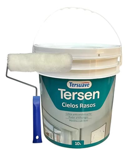 Látex Cielorraso Anti Condensante Tersuave X10l - Colornet Acabado Mate Color Blanco