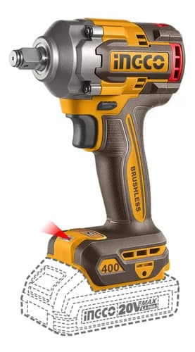 Llave Impacto Ingco Ciwli20401  Sin Batería Sin Cargador Naranja 50 Hz / 60 Hz