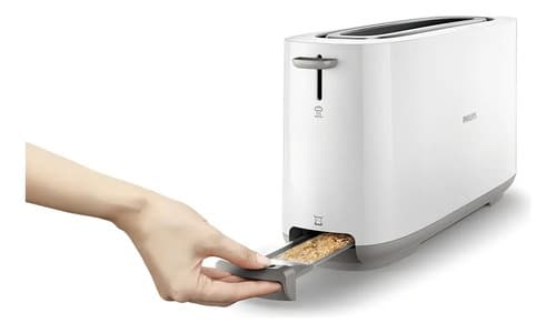 Philips Hd2590/00 Tostadora Pan Frances Y Lactal 7 Niveles Color Blanco