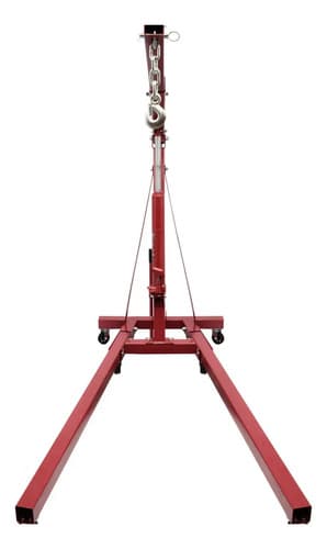 Pluma Hidraulica 2 Ton Plegable Knova Rojo