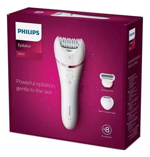 Depiladora Philips Serie 8000 Bre720/00 Color Blanco