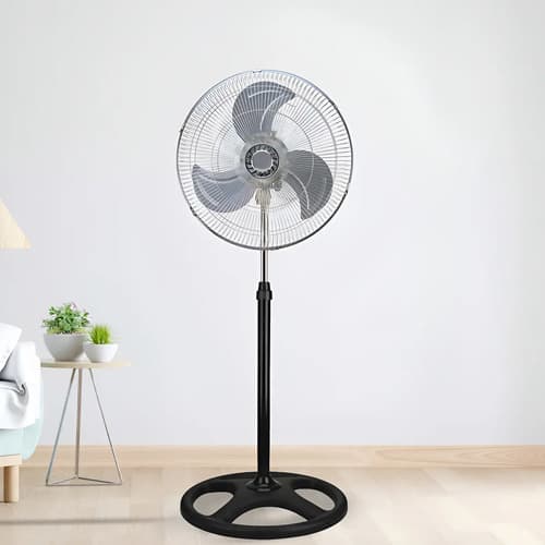 Ventilador 3 En 1 Metalico Lh-2877 Estructura Plateado Aspas 1.27 M 60 Plata