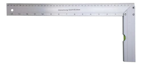 Escuadra Carpintero 40cm De Aluminio Lh-2145