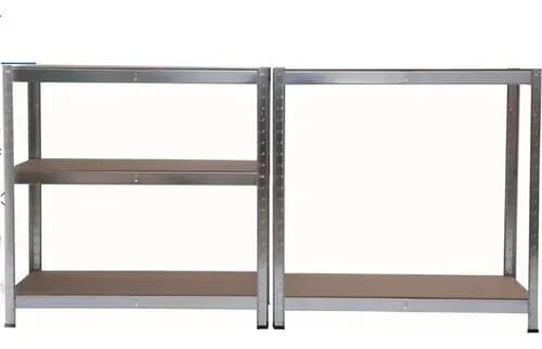 Estanteria Metalica Encastrable 200 Cm - Estantes En Mdf Gris Claro
