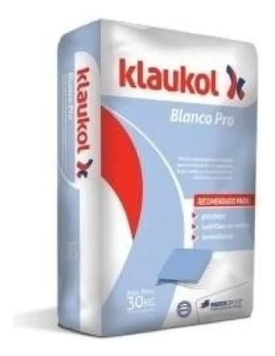 Mezcla Adhesiva Klaukol Blanco Pro Impermeable En Bolsa 25kg