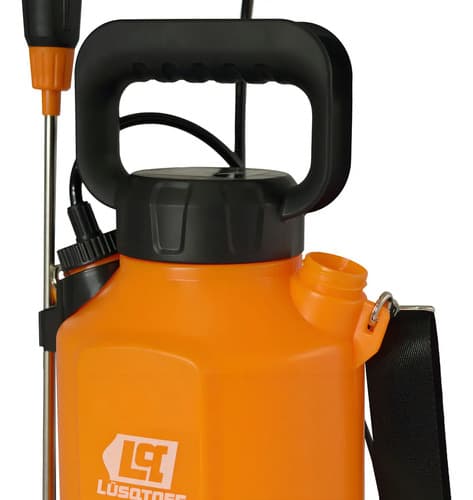 Pulverizador Automatico A Bateria Lusqtoff 5 Litros Fl5-8b Color Naranja