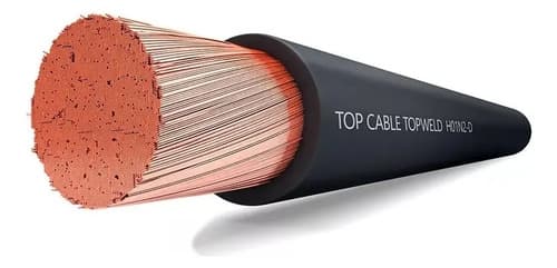 Cable De Soldadora + Pinza Electrodo Inverter 2 Metros Pro Negro