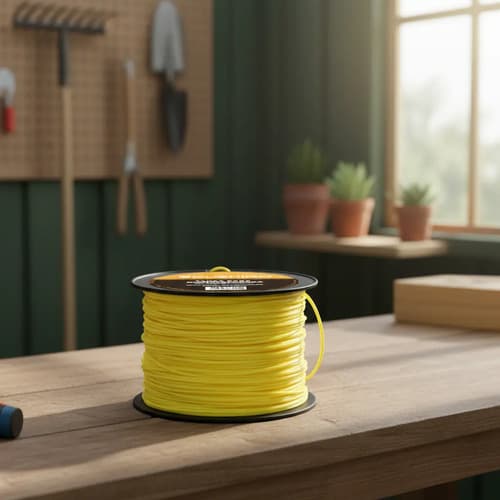 Tanza De Nailon Kushiro Redonda Para Desmalezadora 3 Mm Amarillo
