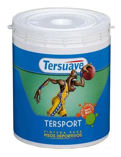 Pintura Pisos Deportivos Latex Tersuave 4lt - Colores Rojo Mate